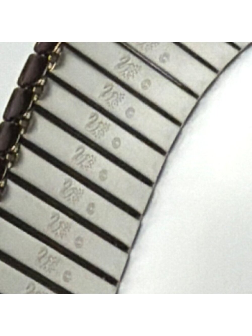 VTG Swarovski Crystal Signed 5 Row Rhinestone Copper Expansion Bracelet Gift Bag - Picture 14 of 16